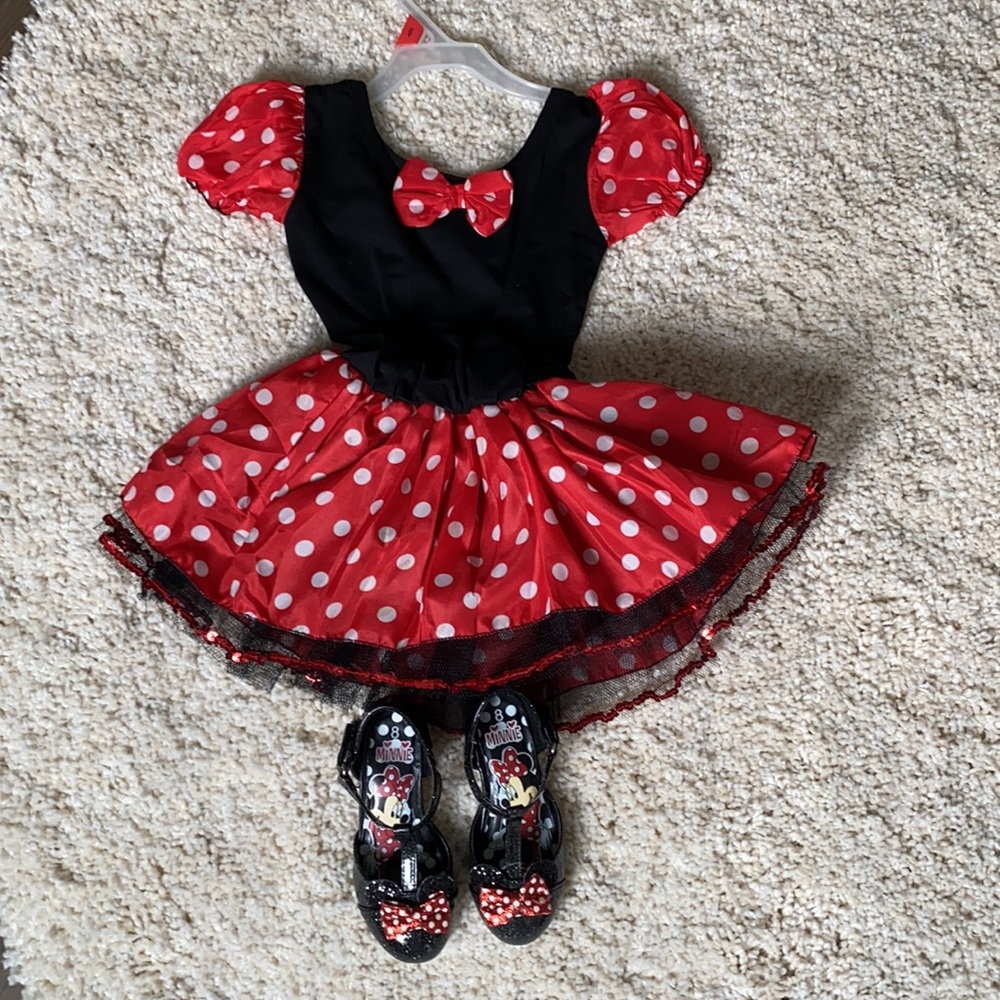 Baby Girl Mini Dress & Shoes